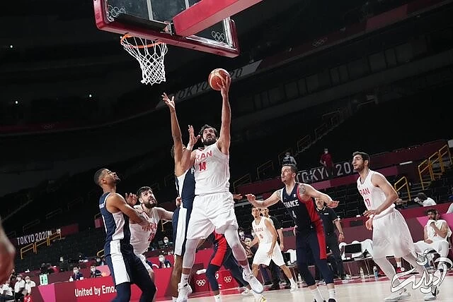 پایان کار بسکتبال ایران در المپیک با باخت مقابل فرانسه